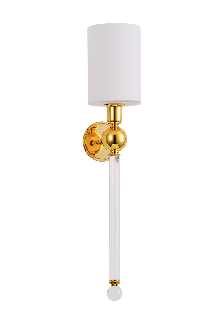 картинка Бра Crystal Lux MIRABELLA AP1 GOLD/WHITE Crystal Lux 0420/401 от магазина pro-decor.kz