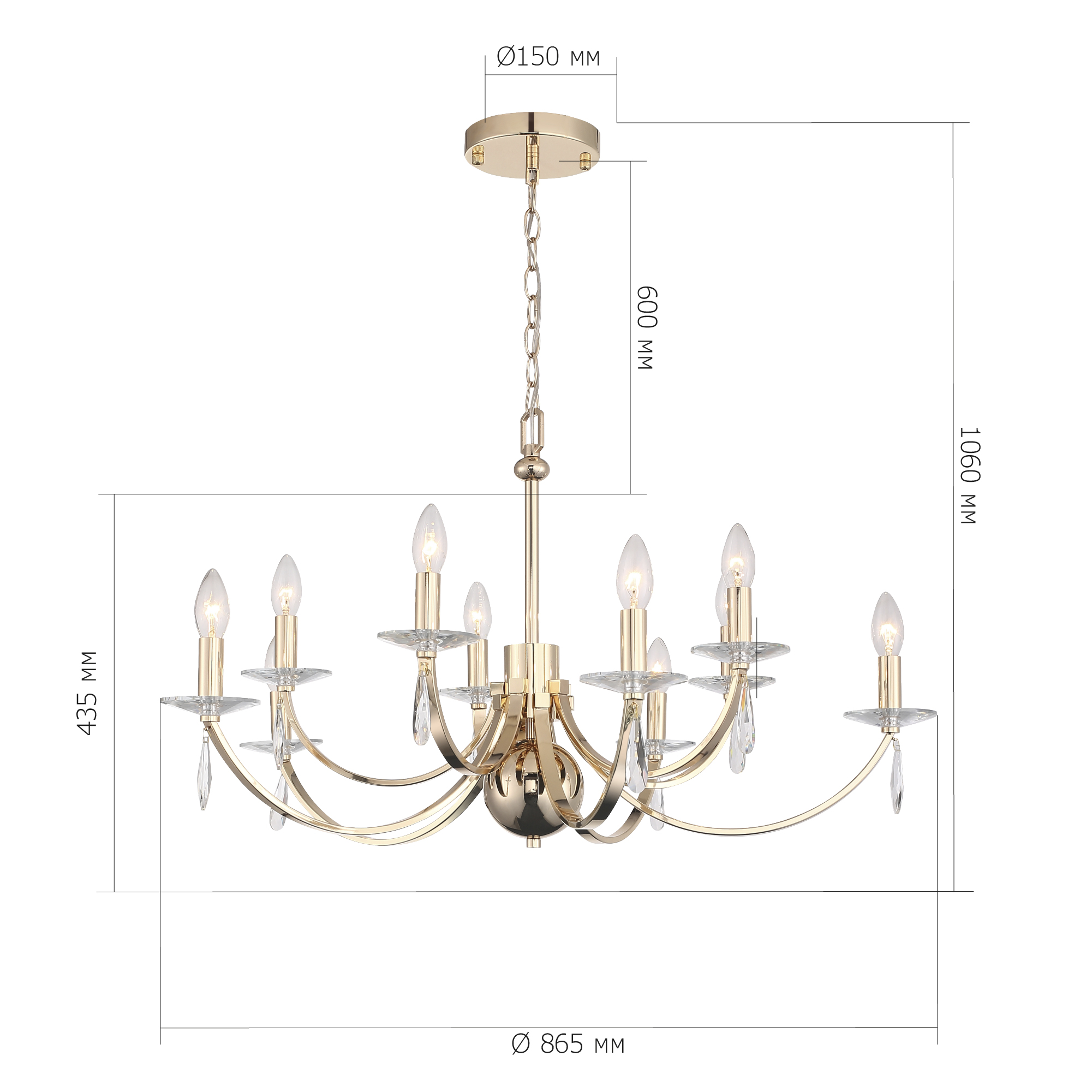 картинка SL1405.203.10 Люстра подвесная ST-Luce ЭЛЕГАНС от магазина pro-decor.kz