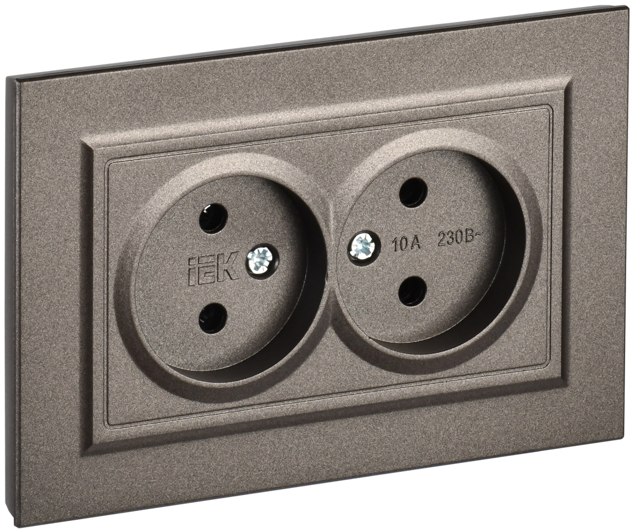 картинка BRITE Роз. 2-я без з/к/ш 10А в сб. РС12-2-БрТБ бр. IEK от магазина pro-decor.kz