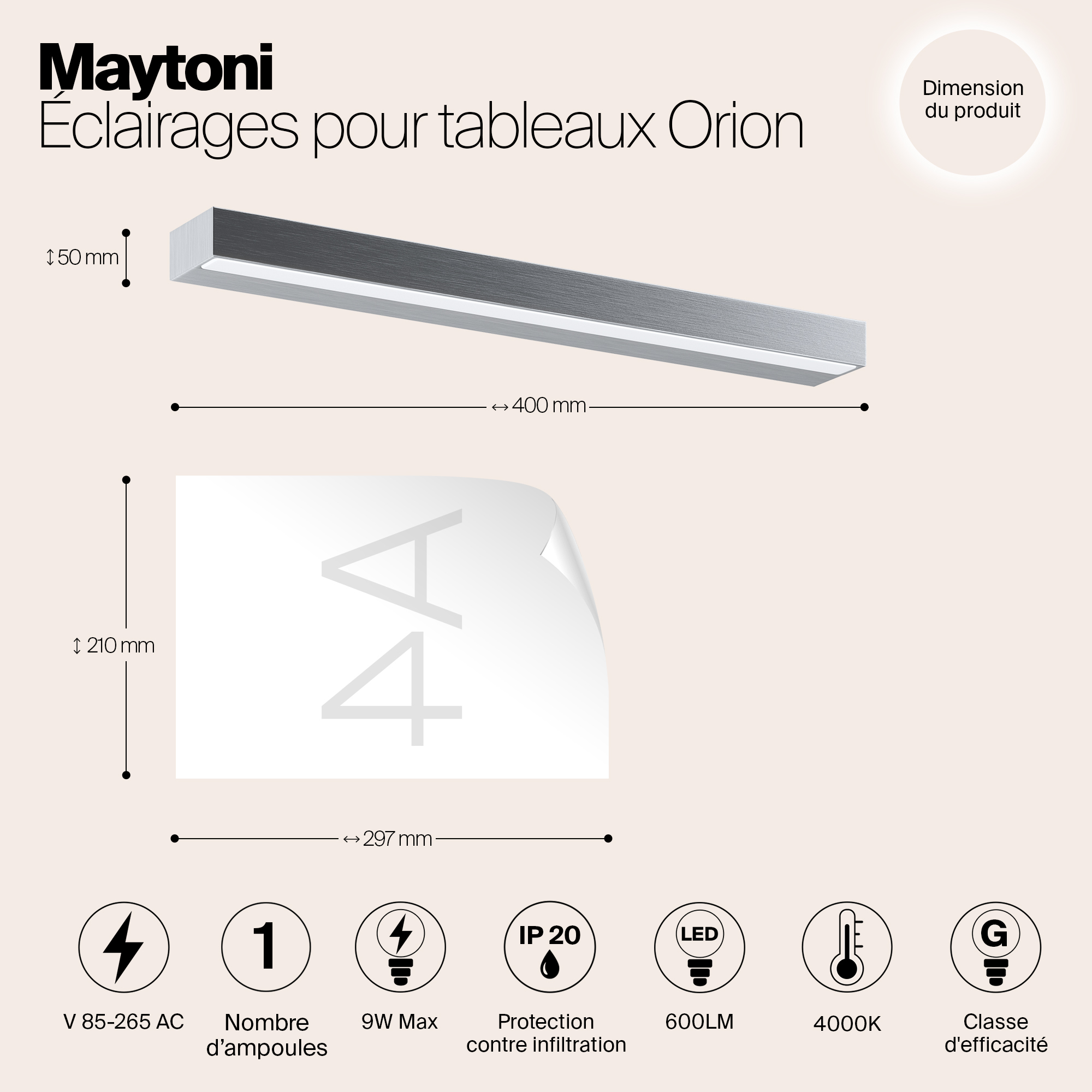 картинка Подсветка для зеркал Maytoni MIR011WL-L9S4K от магазина pro-decor.kz
