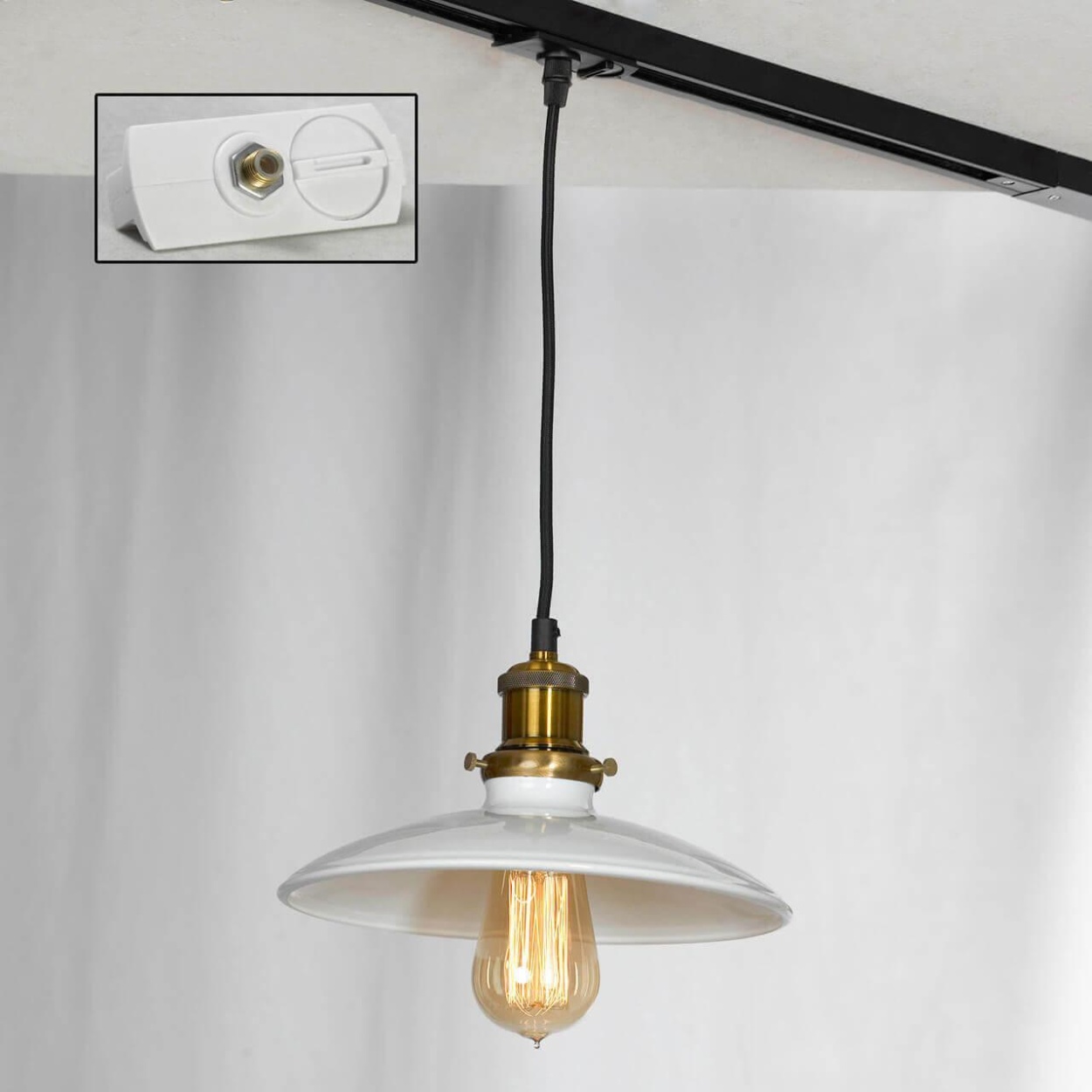картинка Трековый светильник однофазный Lussole LOFT Track Lights LSP-9605-TAW от магазина pro-decor.kz