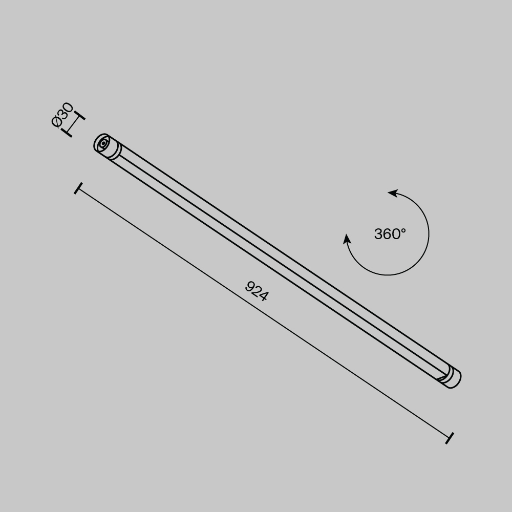 картинка Светильник Technical C147CL-L900-24W3K-B от магазина pro-decor.kz