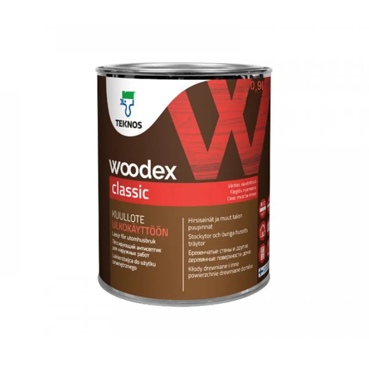 WOODEX CLASSIC CLEAR лессирующее средство для древесины  0,9