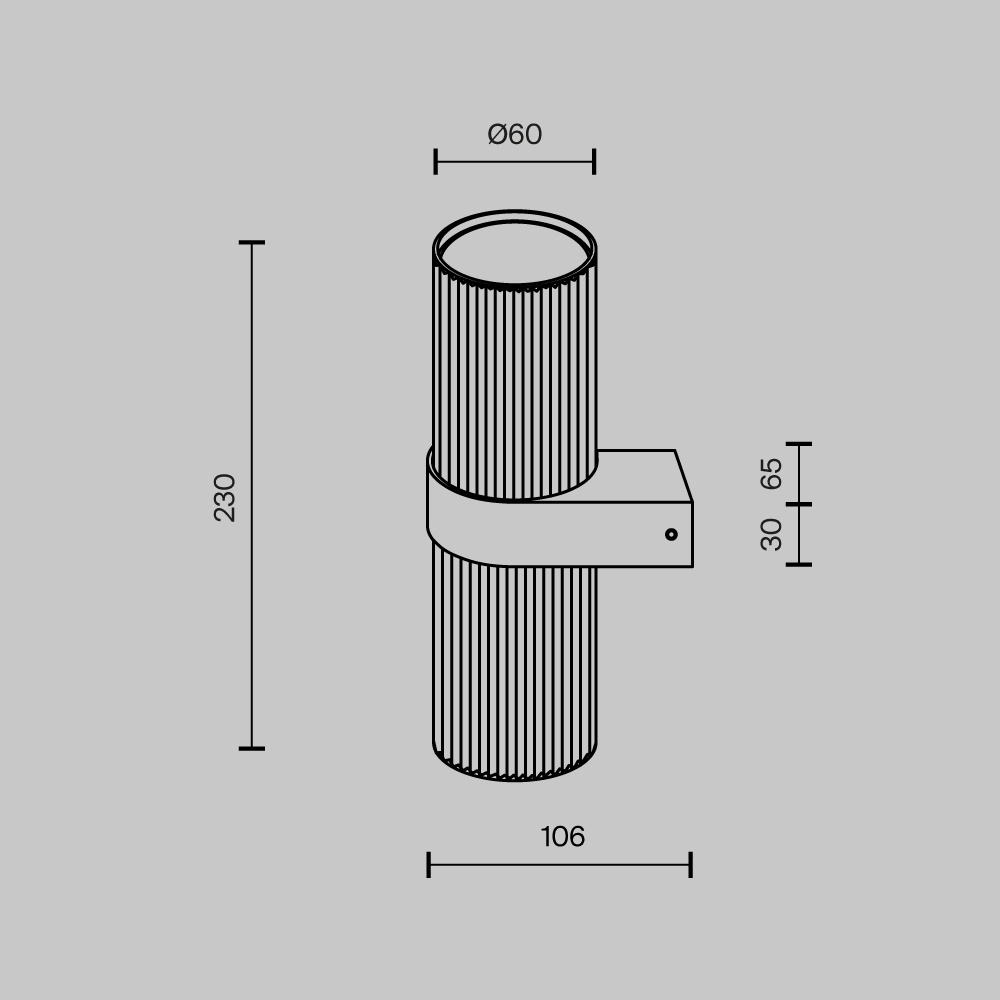 картинка Настенный светильник (бра) Maytoni MOD326WL-02W Dynamics от магазина pro-decor.kz
