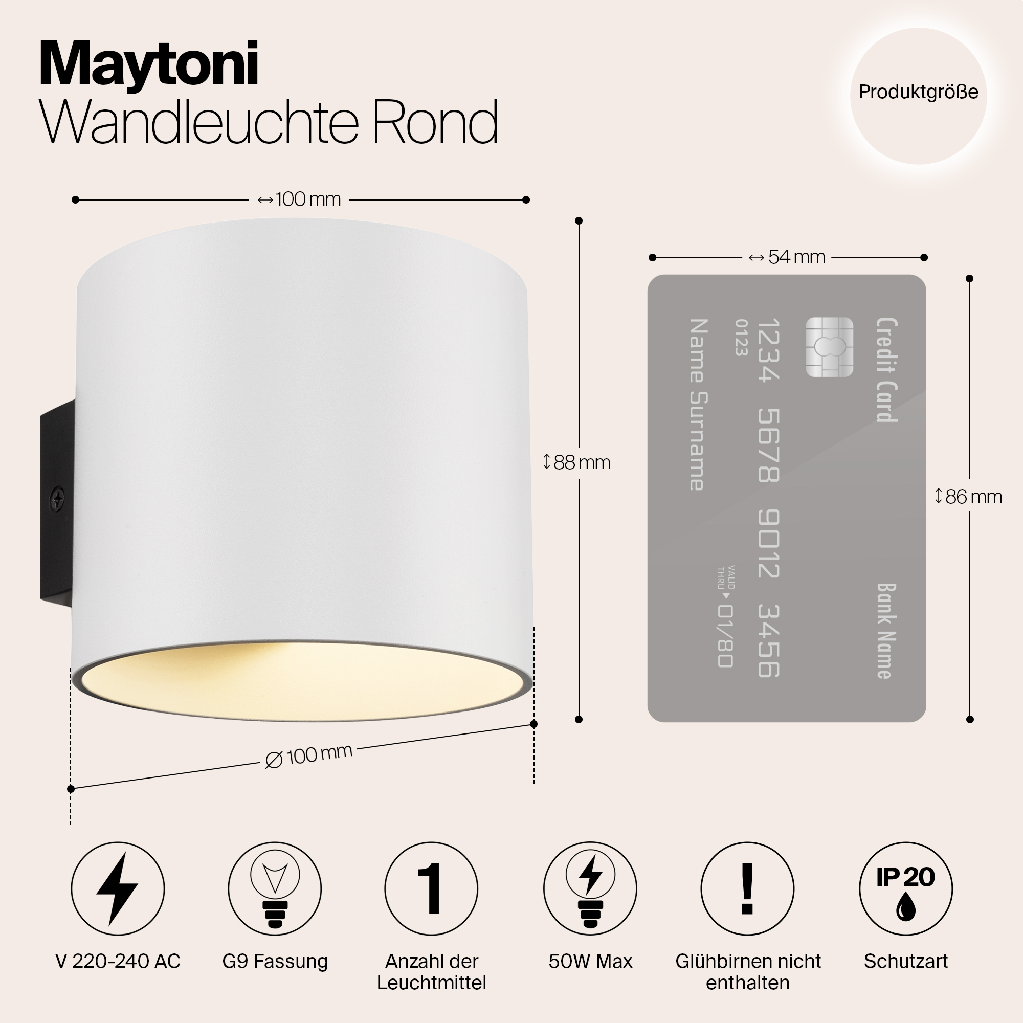 картинка Бра Maytoni Rond C066WL-01W от магазина pro-decor.kz