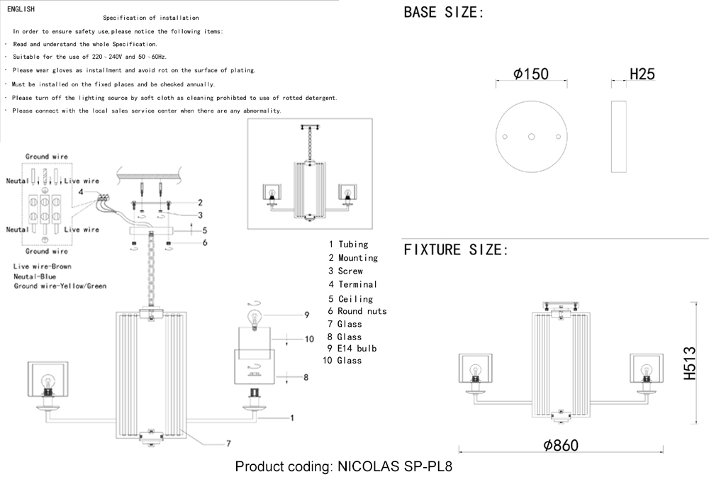 картинка Люстра Crystal Lux 3400/308 от магазина pro-decor.kz