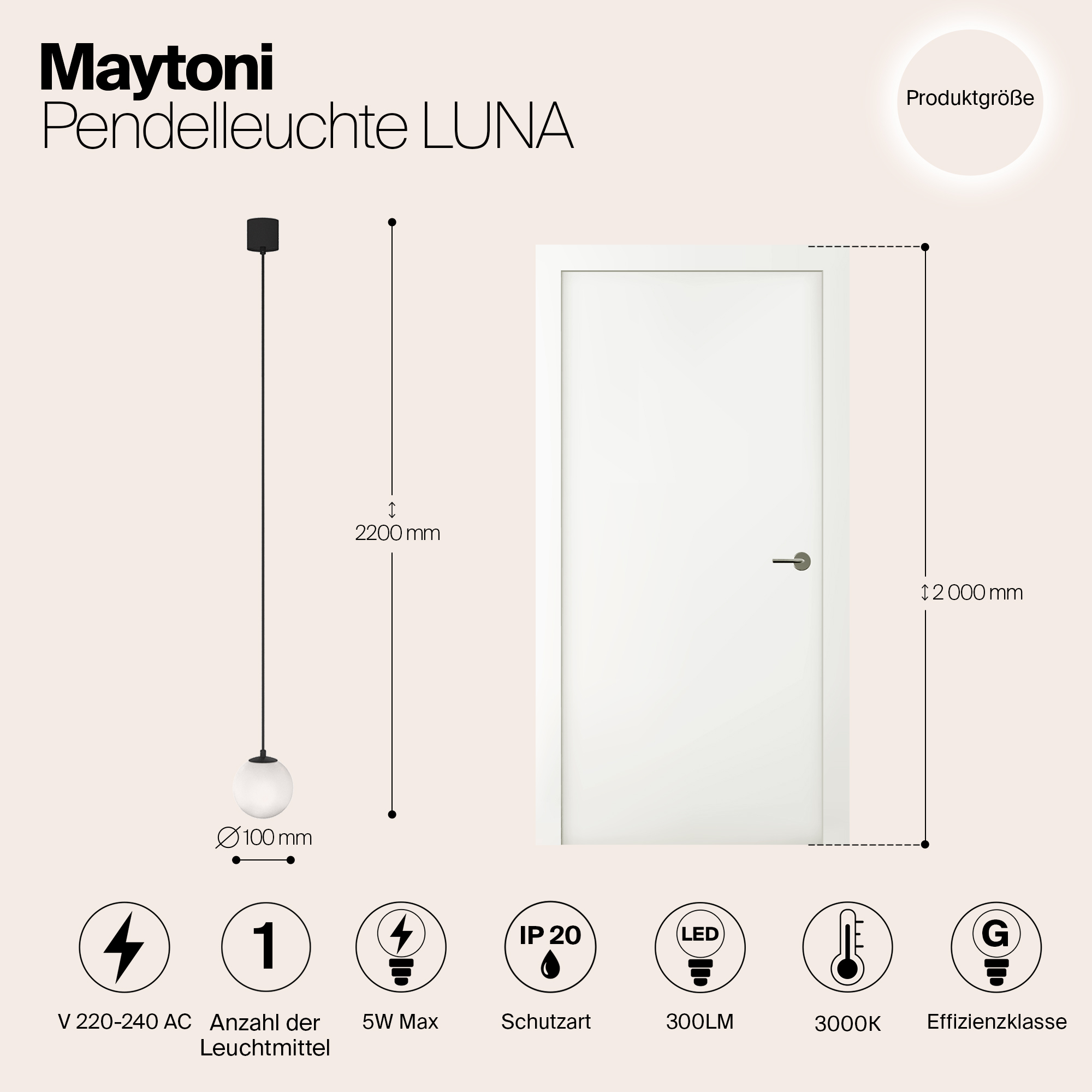картинка Подвесной светильник Technical P039PL-5W3K-10-B от магазина pro-decor.kz