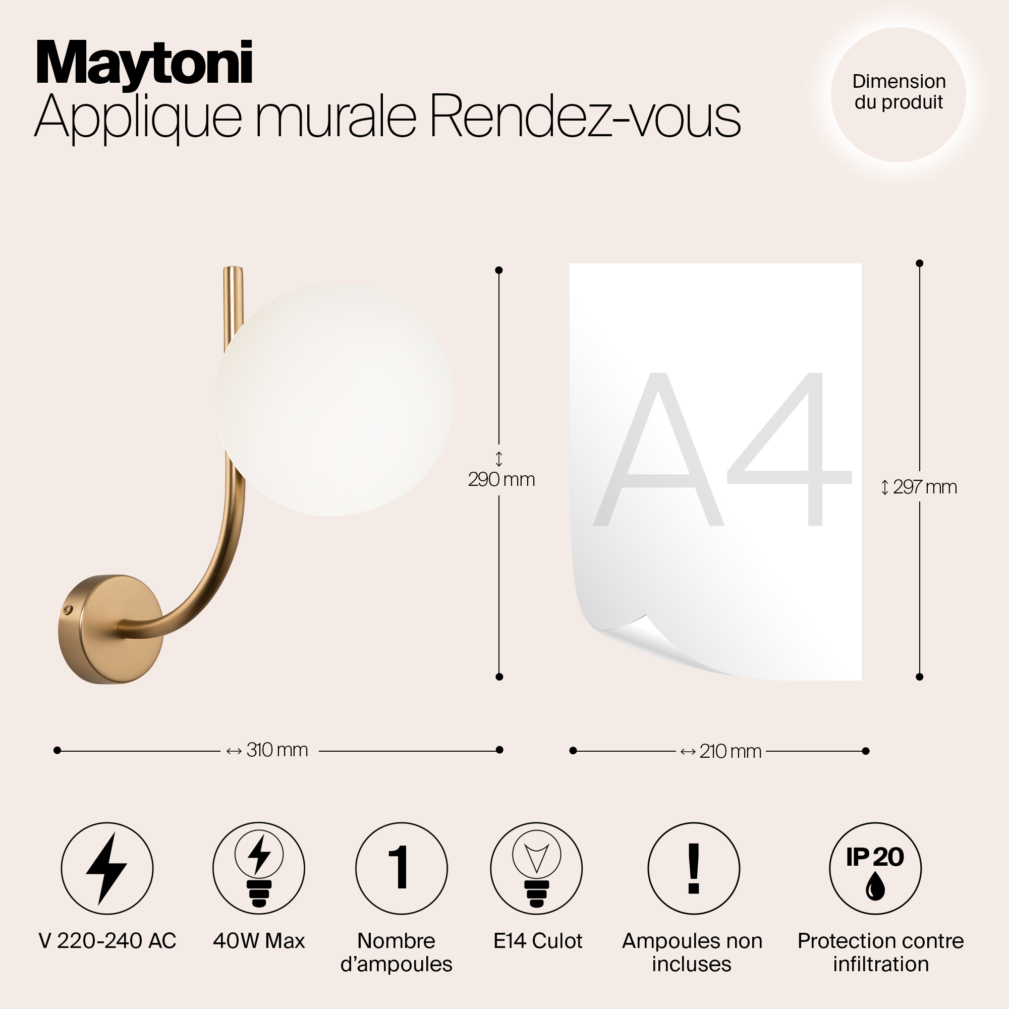 картинка Бра Maytoni MOD109WL-01BS магазин pro-decor.kz являющийся официальным дистрибьютором в Казахстане картинка Бра Maytoni MOD109WL-01BS от магазина pro-decor.kz