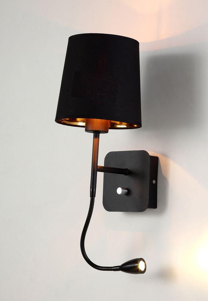 картинка Бра Crystal Lux PABLO AP2 BLACK/BLACK-GOLD Crystal Lux 3450/402 от магазина pro-decor.kz