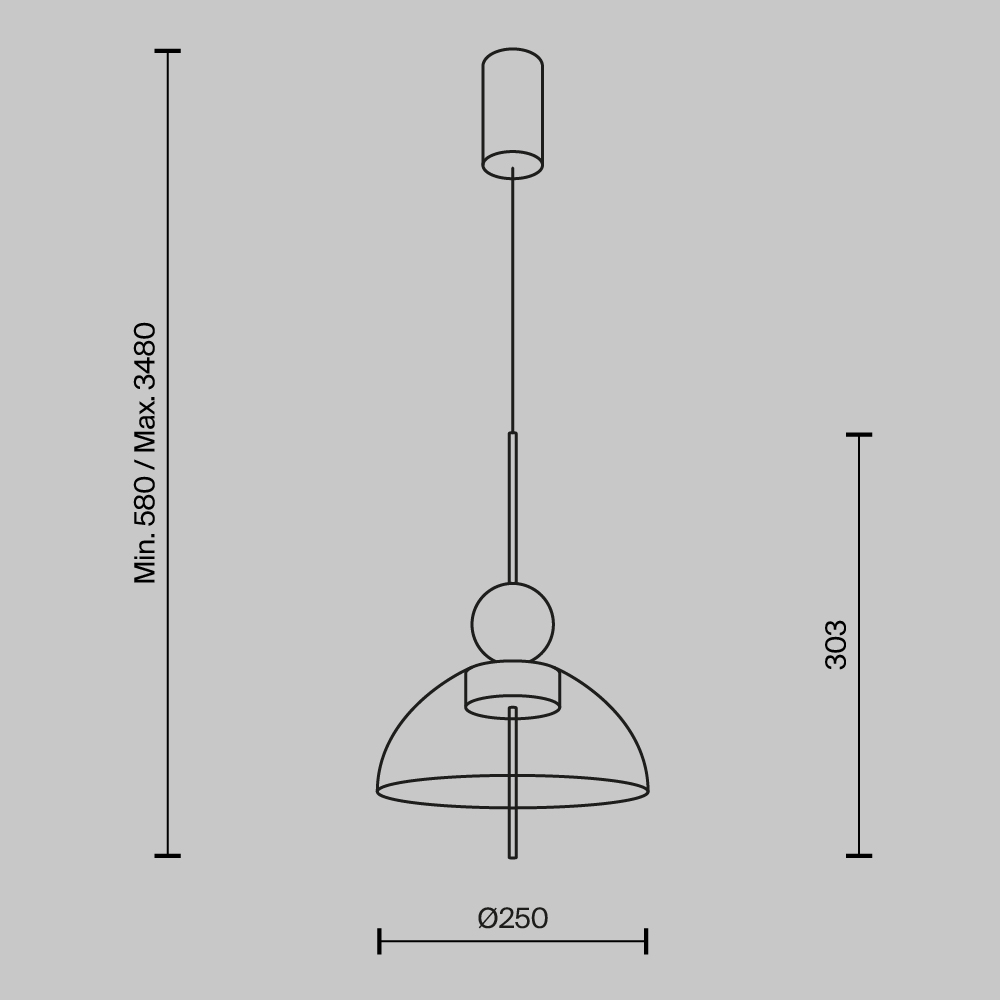 картинка Подвесной светильник Maytoni MOD185PL-L6B3K4 от магазина pro-decor.kz