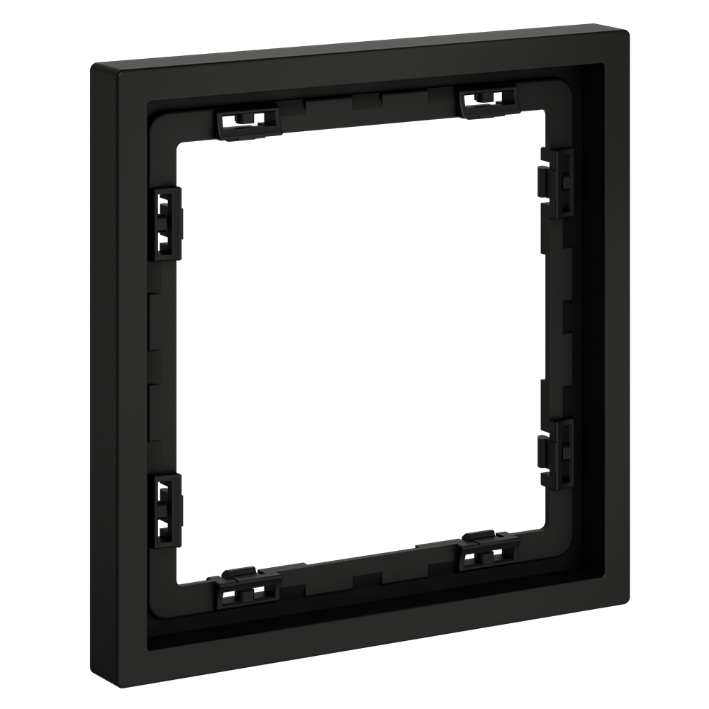 картинка Рамка пластиковая VOLTUM S70 на 1 пост, (черный матовый) VLS100108 от магазина pro-decor.kz