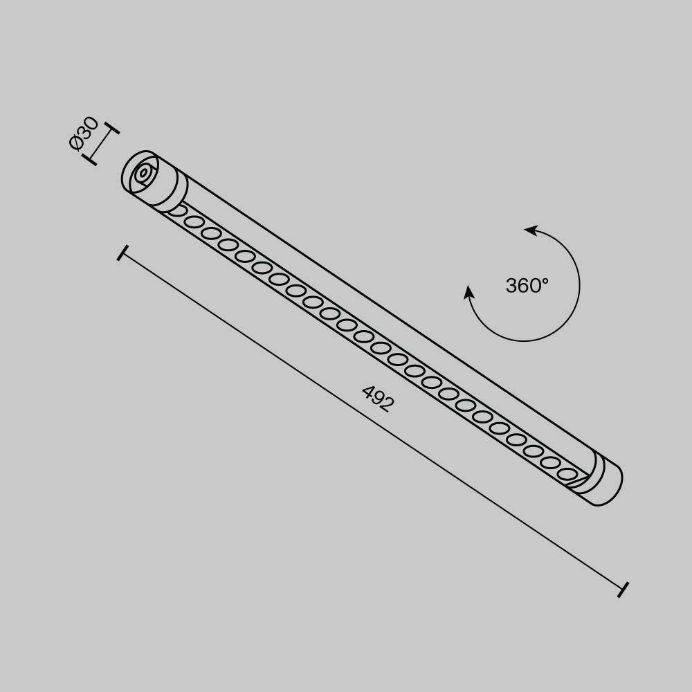 картинка Светильник Technical C149CL-L500-12W3K-B от магазина pro-decor.kz