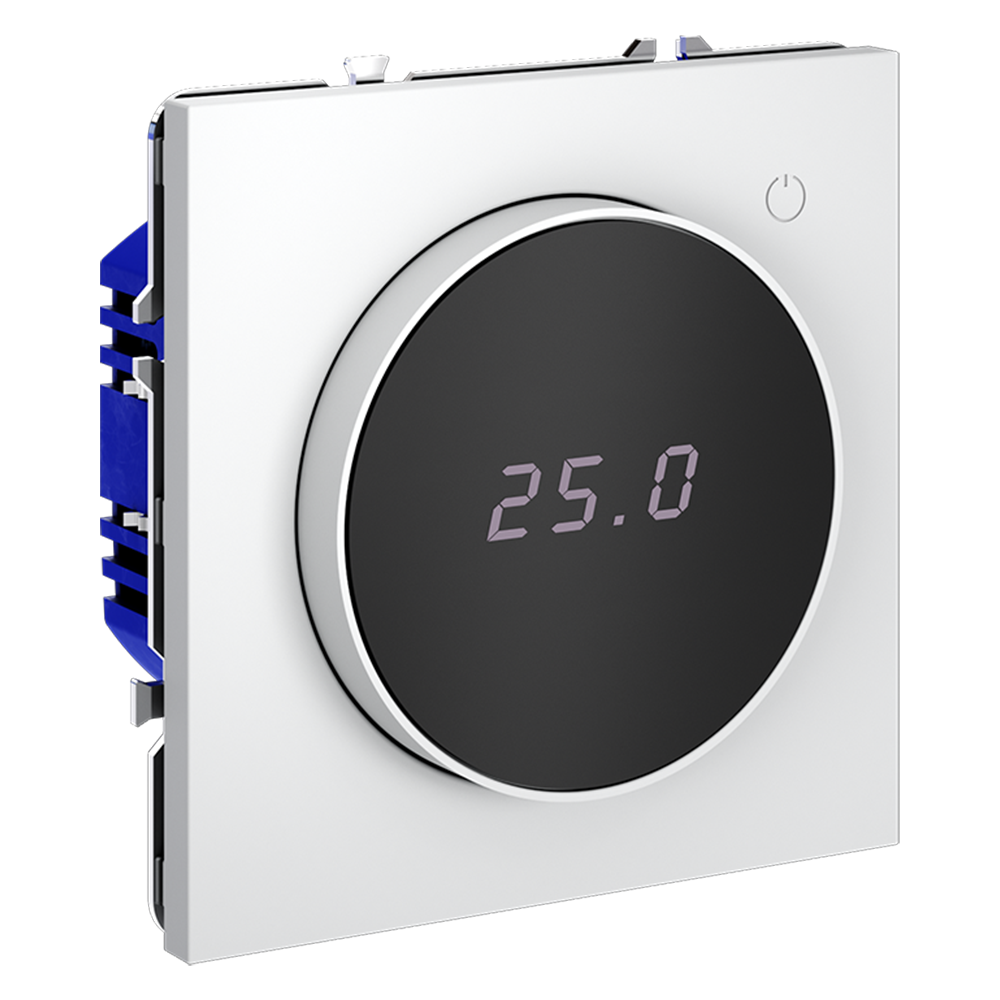 картинка Терморегулятор электронный VOLTUM S70 с индикацией и датчиком, для теплого пола, (белый матовый) VLS070102 от магазина pro-decor.kz