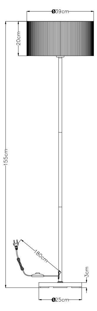 картинка Торшер Arte Lamp Mallorca A1021PN-1SS от магазина pro-decor.kz