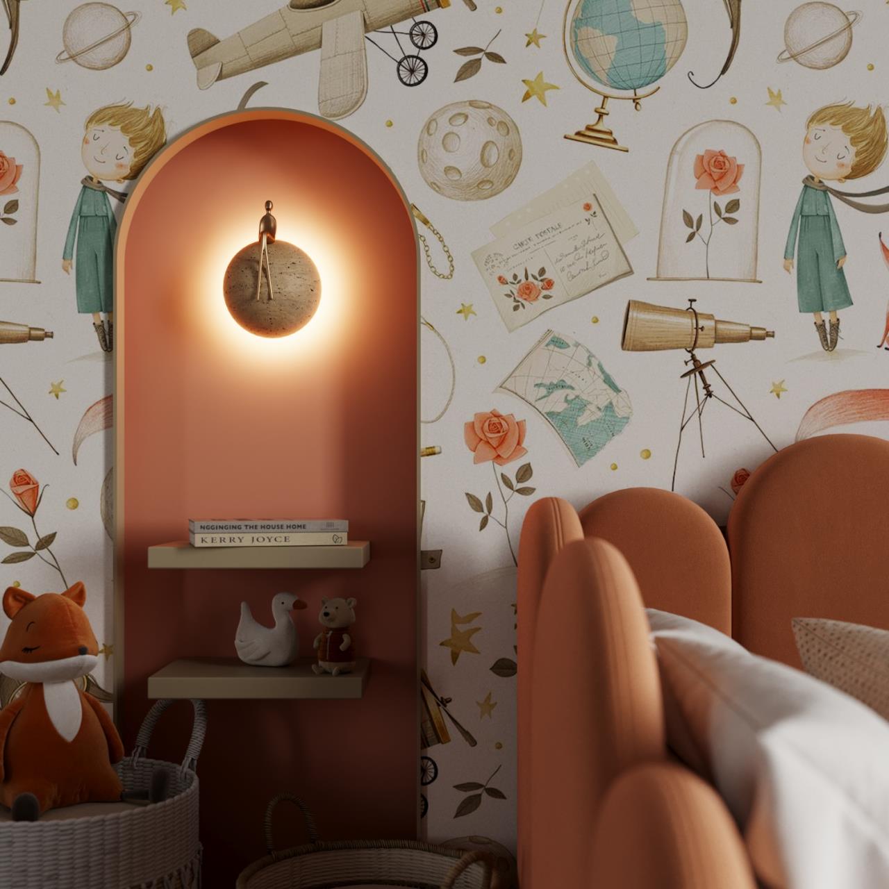 картинка 7011/5WL Odeon Light Настенный светильник CONFUCIUS от магазина pro-decor.kz