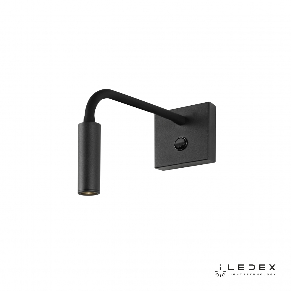 картинка Настенный светильник iLedex Telescope 6411 BK 3W 4000K Матовый черный от магазина pro-decor.kz