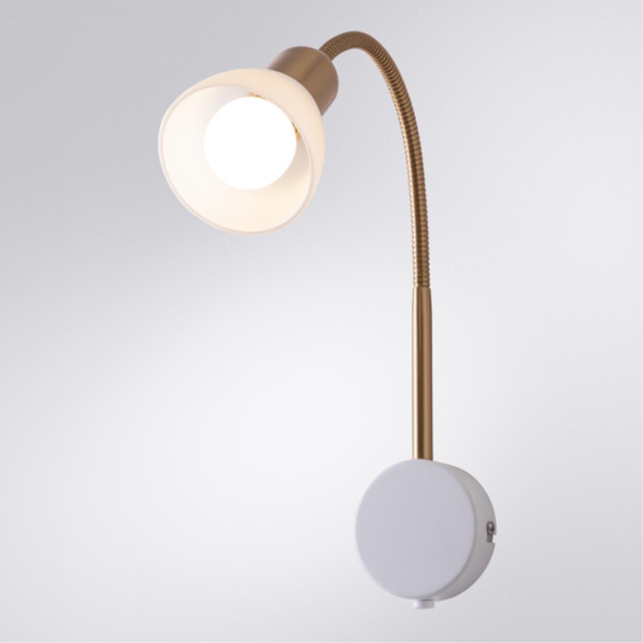 картинка Бра Arte Lamp Falena A3116AP-1WH магазин pro-decor.kz являющийся официальным дистрибьютором в Казахстане картинка Бра Arte Lamp Falena A3116AP-1WH от магазина pro-decor.kz