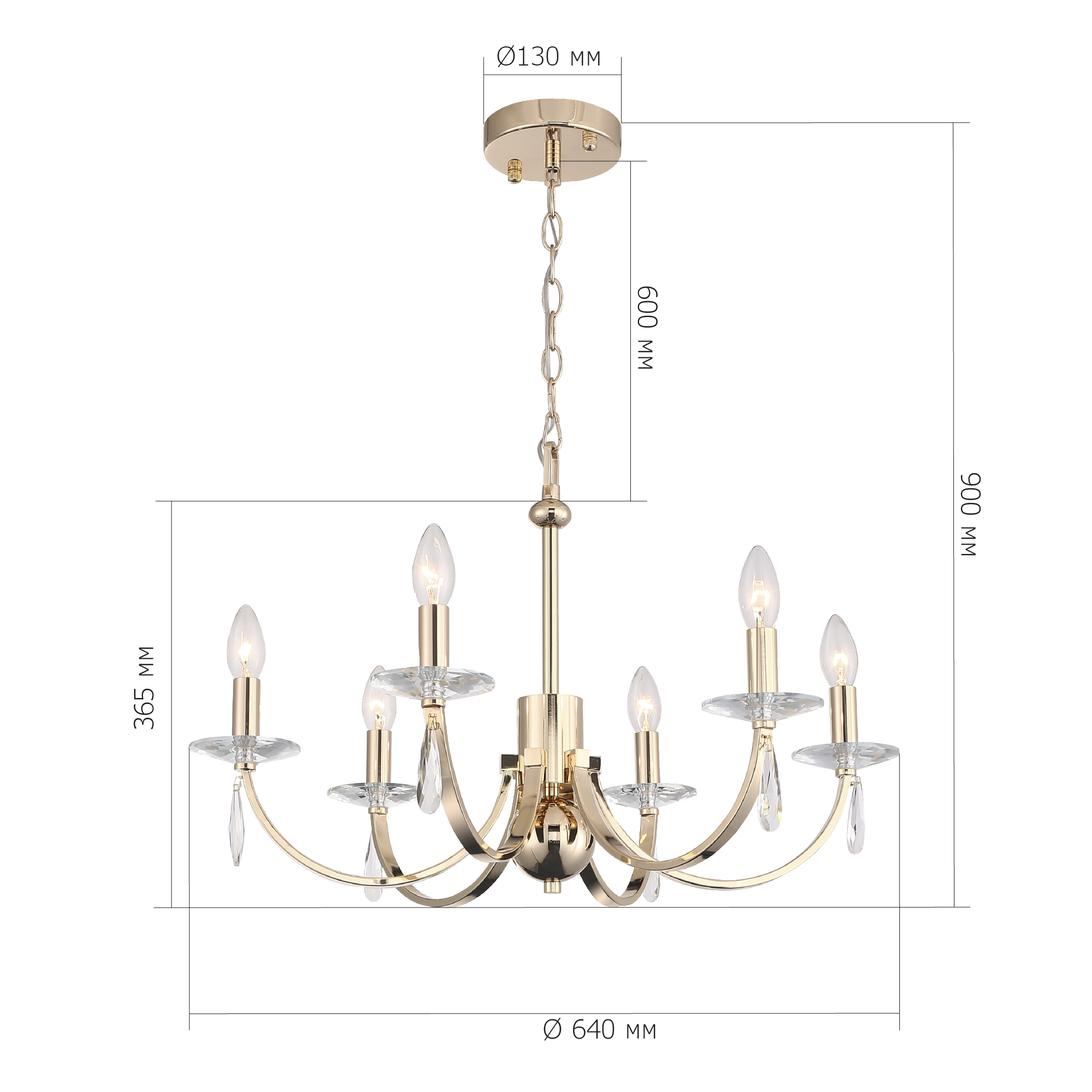 картинка SL1405.203.06 Люстра подвесная ST-Luce ЭЛЕГАНС от магазина pro-decor.kz
