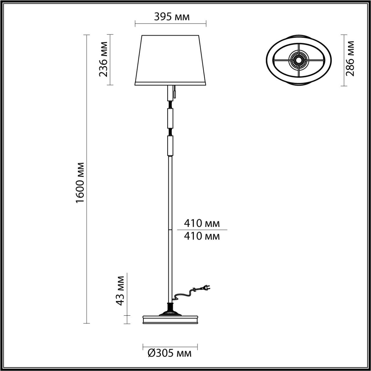 картинка Торшер Odeon Light Modern London 4887/1F от магазина pro-decor.kz