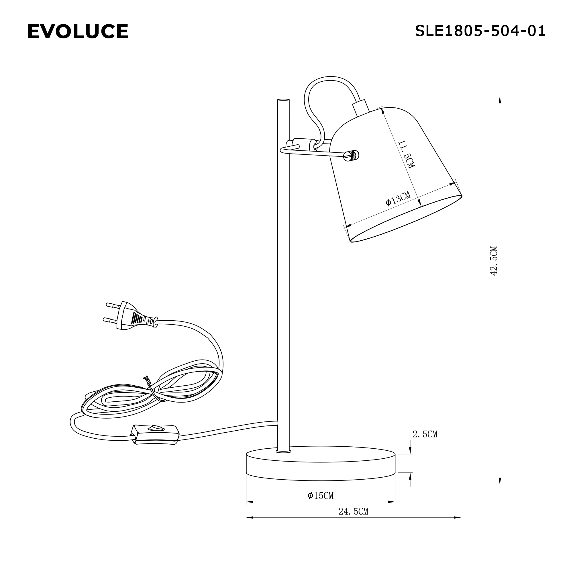 картинка Evoluce SLE1805-504-01 Прикроватная лампа Blank от магазина pro-decor.kz