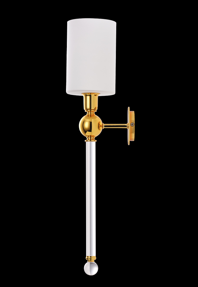 картинка Бра Crystal Lux MIRABELLA AP1 GOLD/WHITE Crystal Lux 0420/401 от магазина pro-decor.kz