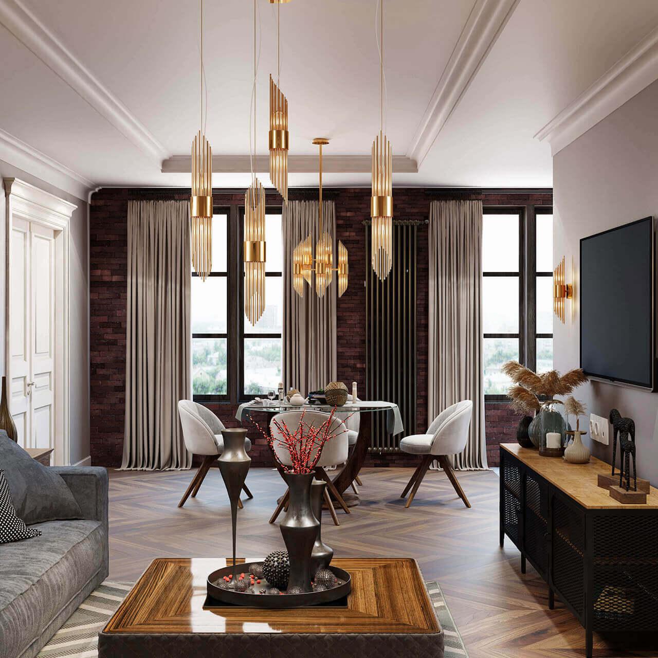 картинка Подвесной светильник Odeon Light Hall Flambi 4847/2 от магазина pro-decor.kz