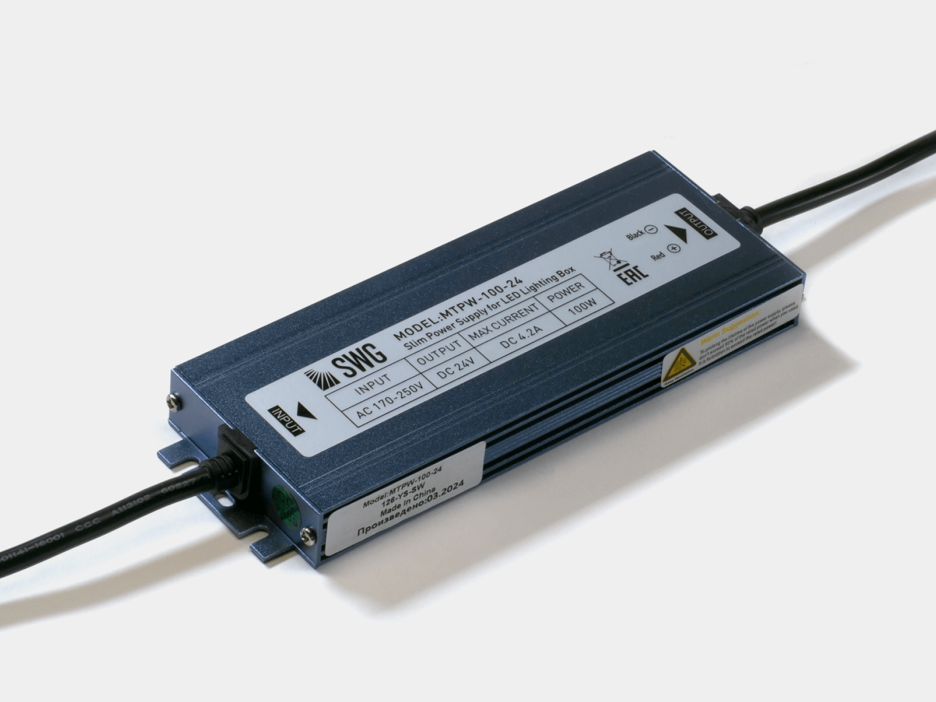 картинка MINI Al Блок питания TPW, 100 W Влагозащитный, 24 V от магазина pro-decor.kz
