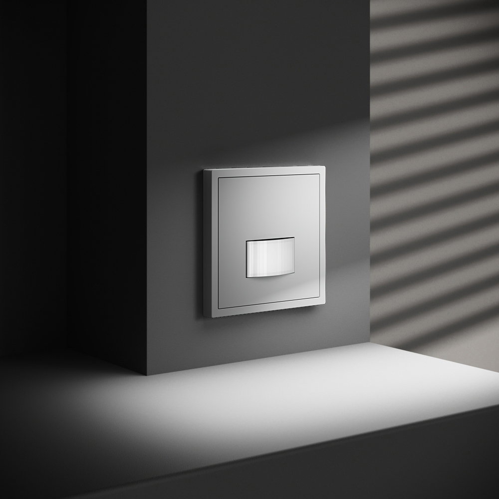 картинка Датчик движения встраиваемый VOLTUM S70, (белый матовый) VLS070502 от магазина pro-decor.kz