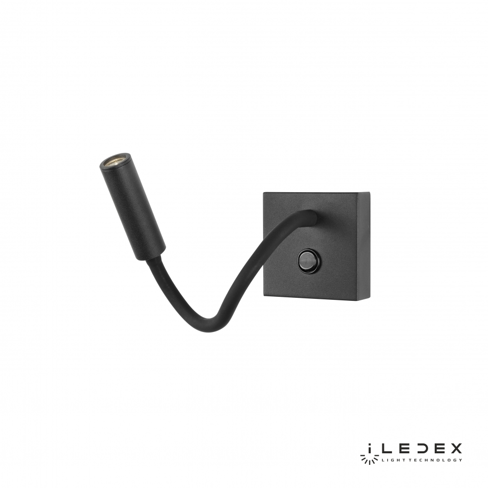 картинка Настенный светильник iLedex Telescope 6411 BK 3W 4000K Матовый черный от магазина pro-decor.kz