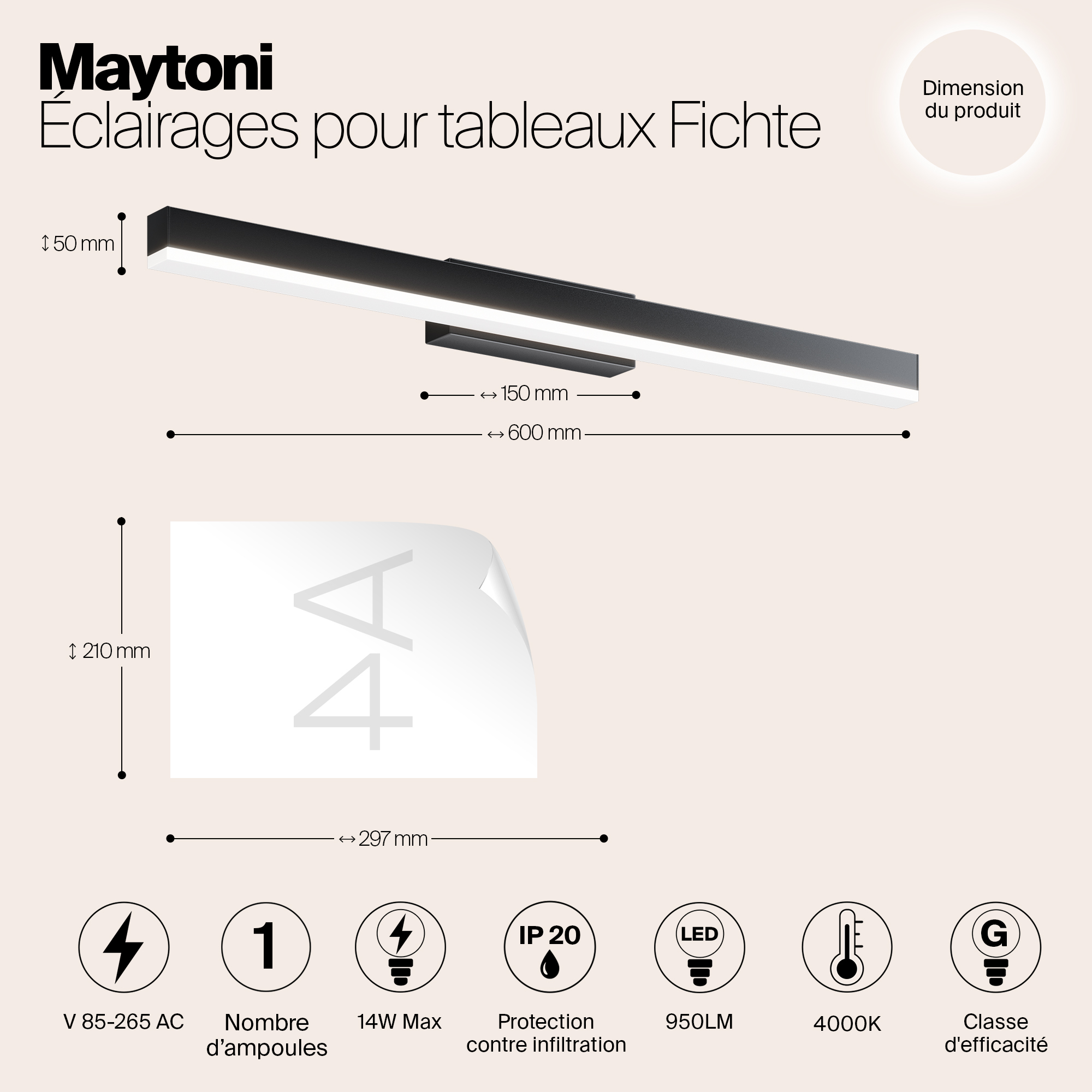 картинка Подсветка Maytoni MIR012WL-L14B4K магазин pro-decor.kz являющийся официальным дистрибьютором в Казахстане картинка Подсветка Maytoni MIR012WL-L14B4K от магазина pro-decor.kz