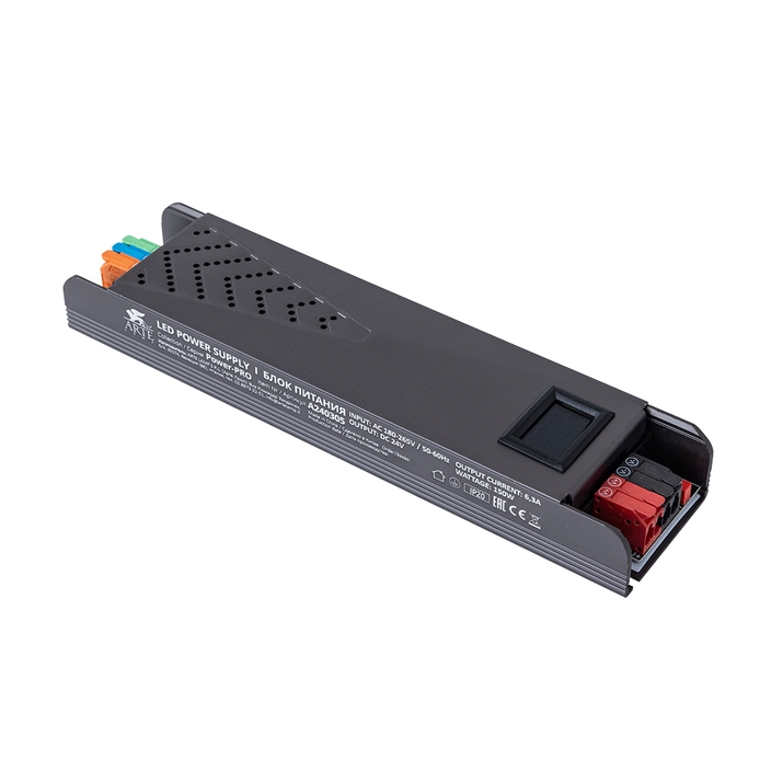 картинка A240305N Преобразователь тока Power-Pro 24В 200Вт 8.3А IP20 от магазина pro-decor.kz