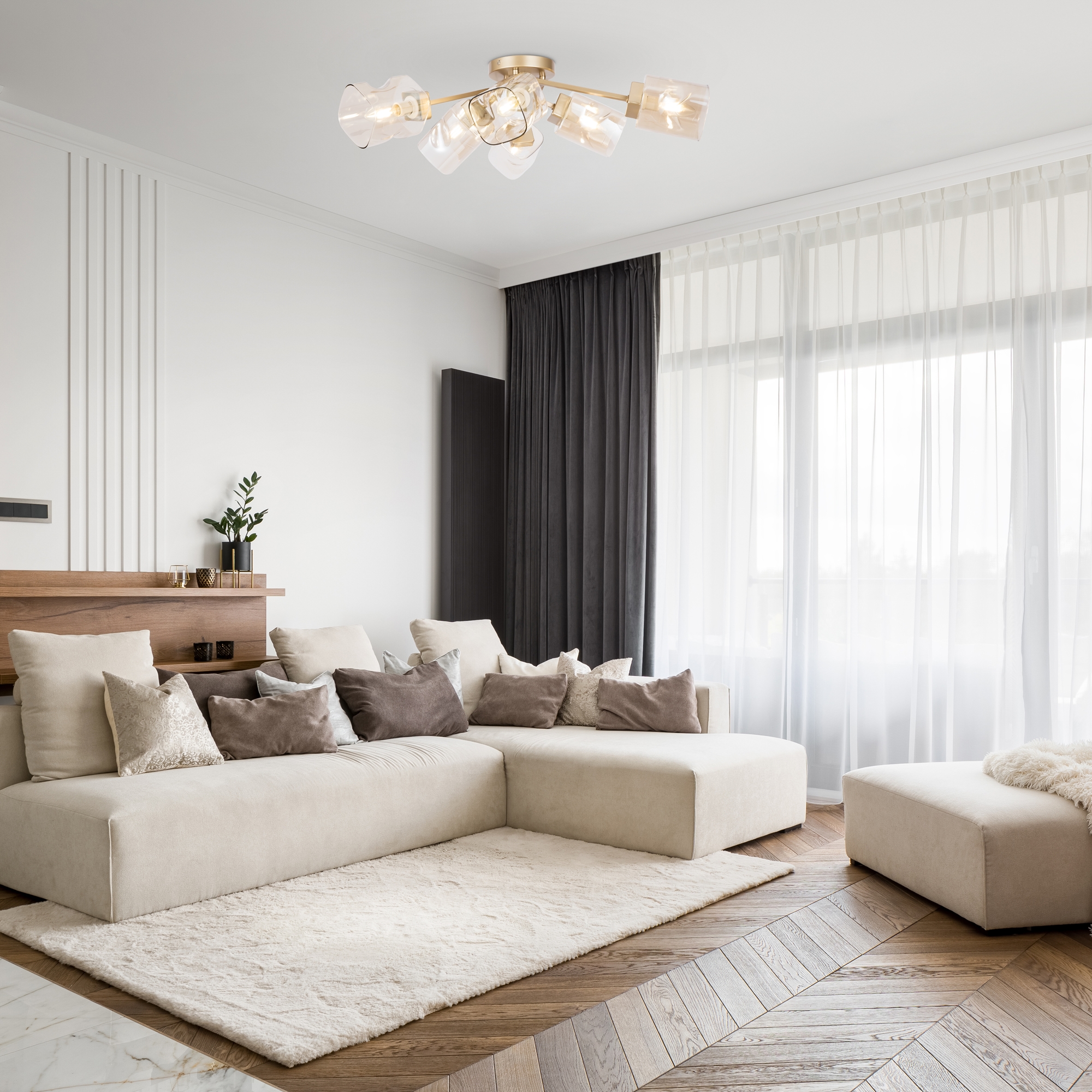 картинка Потолочная люстра Freya Isabella FR5095CL-06G от магазина pro-decor.kz