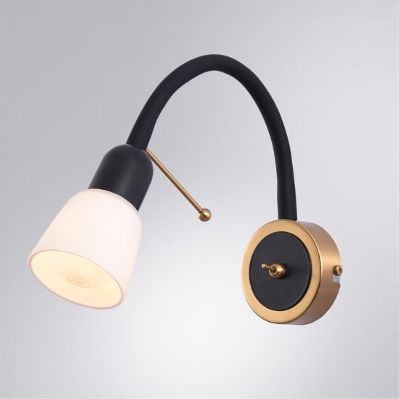 картинка Настенный светильник Arte Lamp LETTURA A7009AP-1BK от магазина pro-decor.kz