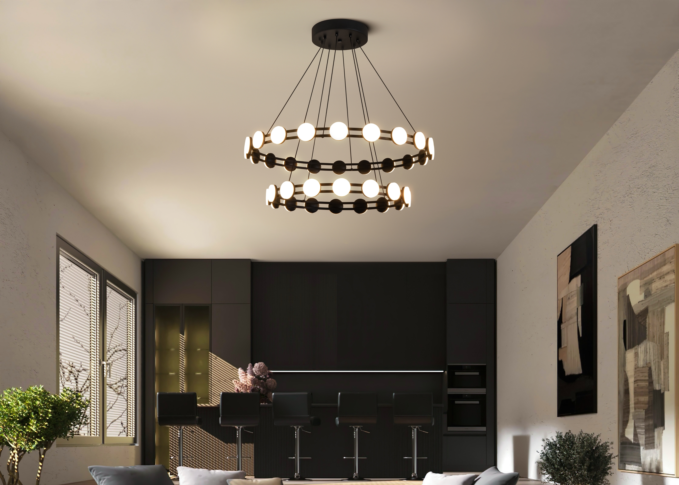 картинка Подвесной светильник Freya FR6180PL-L32B от магазина pro-decor.kz