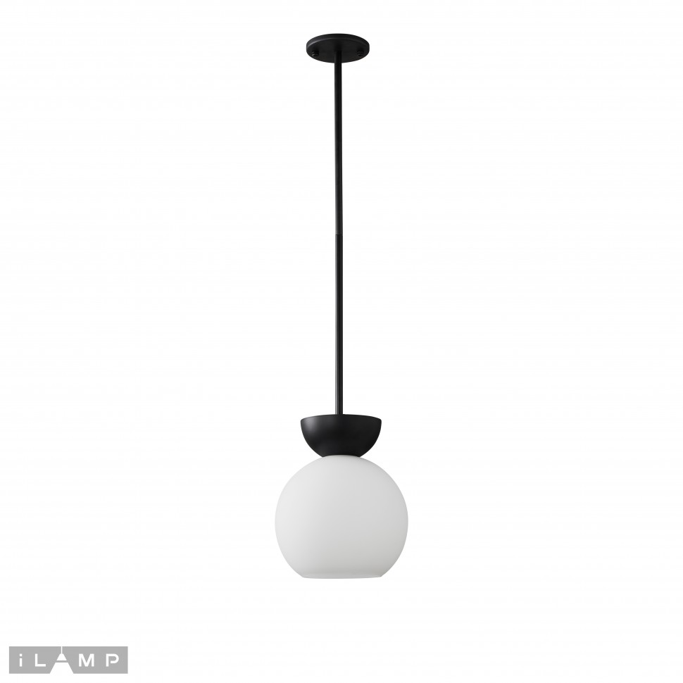 картинка Светильник подвесной iLamp Mono P6079-1 BK+WH от магазина pro-decor.kz