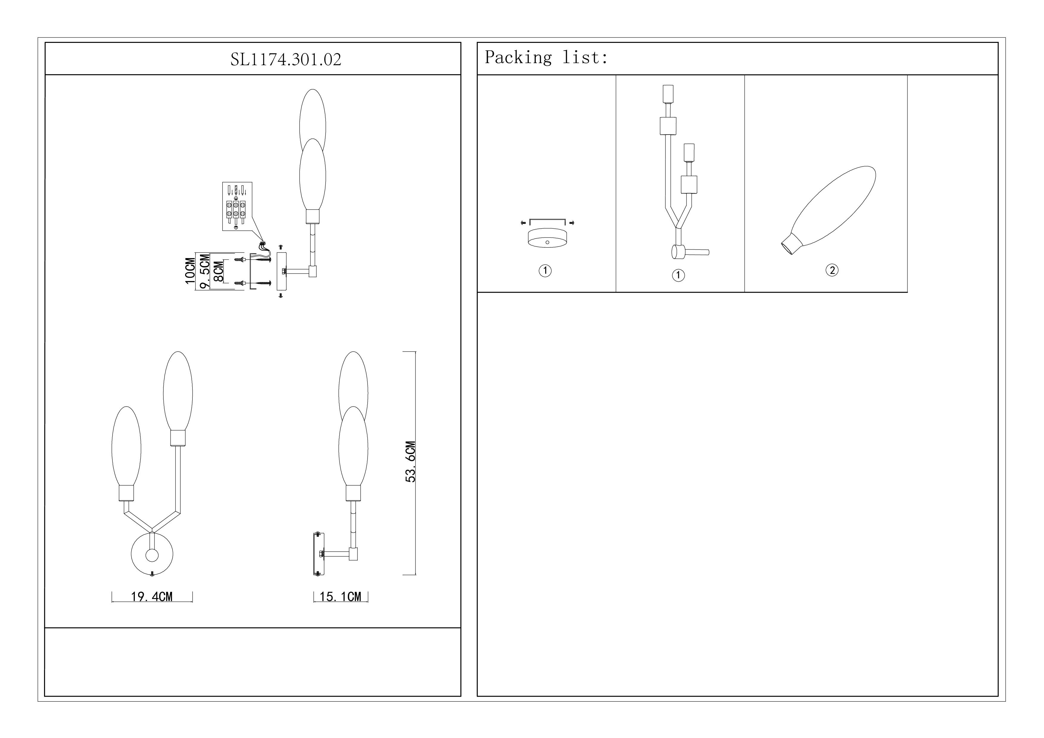 картинка Бра ST Luce Desima SL1174.301.02 от магазина pro-decor.kz