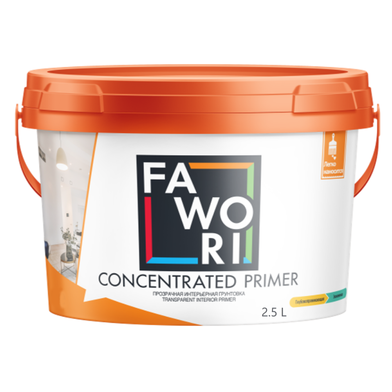 Купить Грунтовка интерьерная FAWORI CONCENTRATED PRIMER 2,5л Грунтовка интерьерная FAWORI CONCENTRATED PRIMER 2,5л