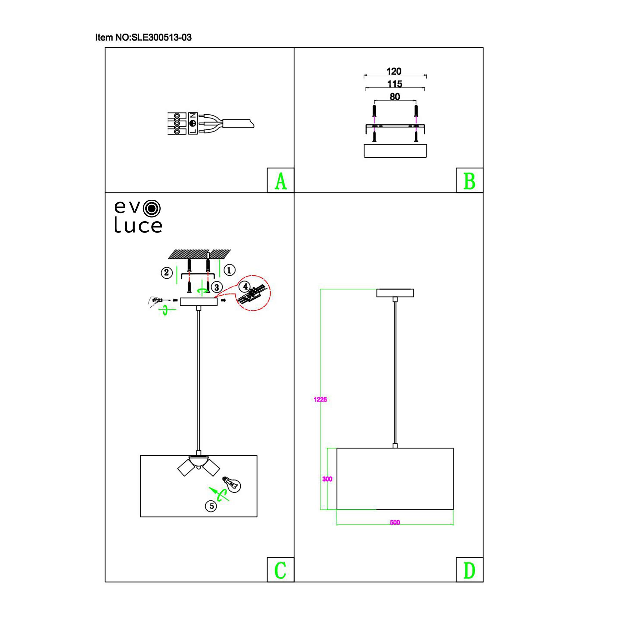 картинка Подвесная люстра Evoluce Brescia SLE300513-03 от магазина pro-decor.kz