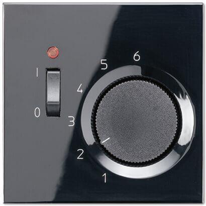 картинка Термостат комнатный 10(4)А Jung LS 990 черный TRLS231SW от магазина pro-decor.kz