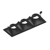 картинка Рамка тройная для серии COMBO 3, квадратная, черная от магазина pro-decor.kz