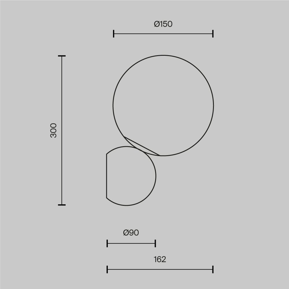 картинка Настенный светильник (бра) Maytoni MOD048WL-01G от магазина pro-decor.kz