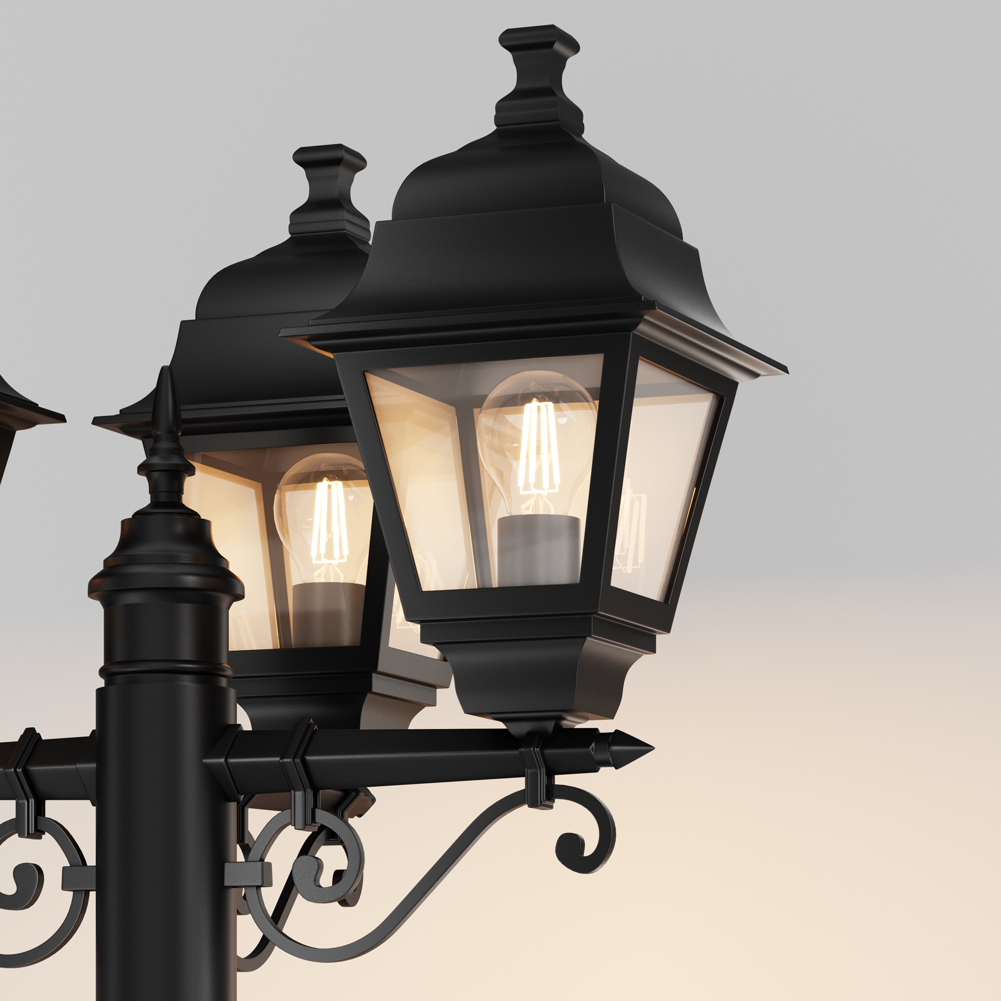 картинка Садово-парковый светильник Maytoni Abbey Road O003FL-03B от магазина pro-decor.kz