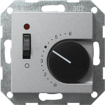 картинка Термостат Gira System 55 помещения алюминий 039326 магазин pro-decor.kz являющийся официальным дистрибьютором в Казахстане картинка Термостат Gira System 55 помещения алюминий 039326 от магазина pro-decor.kz