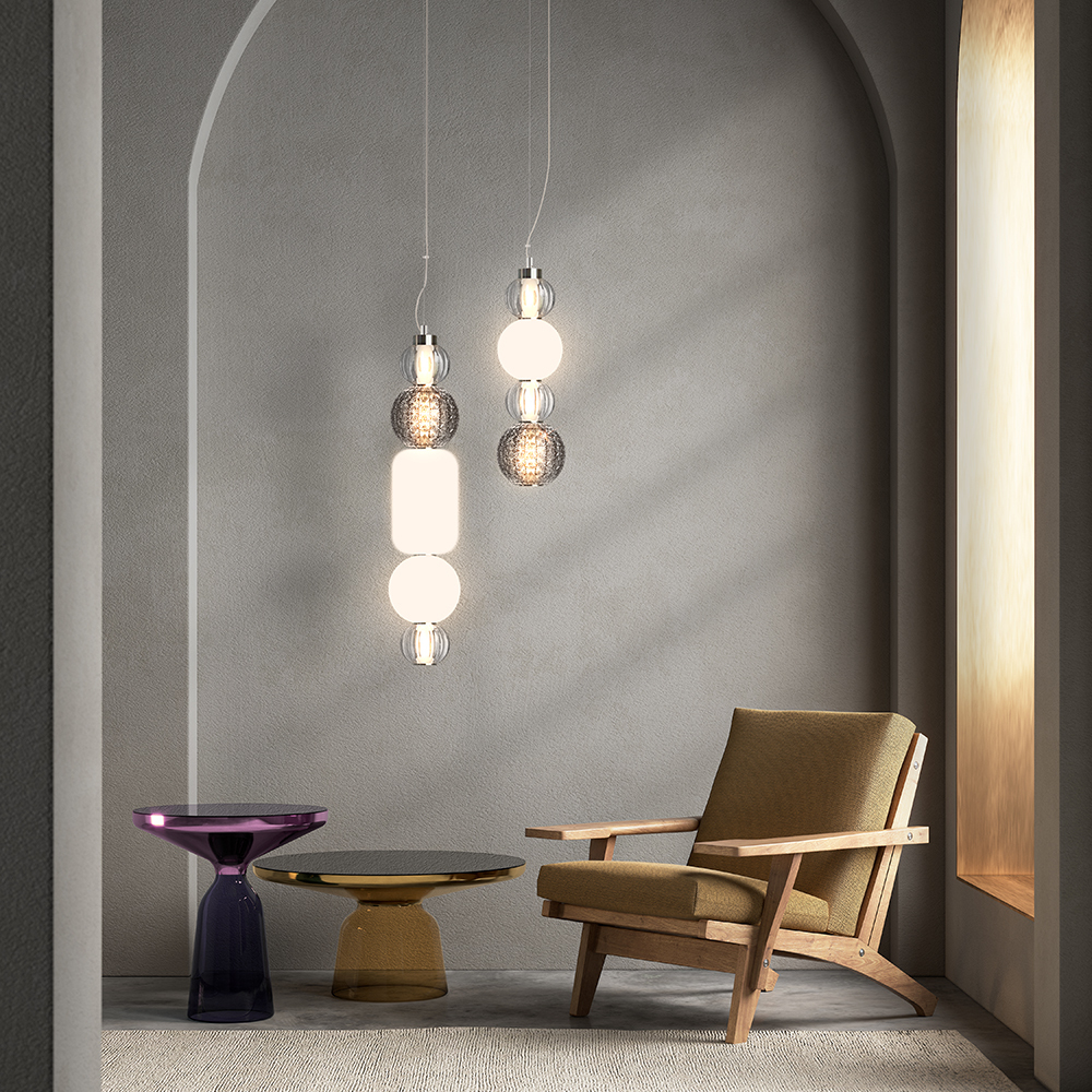 картинка Подвесной светодиодный светильник Maytoni Collar P069PL-L17CH3K от магазина pro-decor.kz