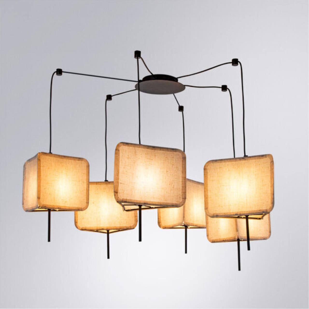 картинка Подвесная люстра Arte Lamp TRIXIE A7084SP-6BK магазин pro-decor.kz являющийся официальным дистрибьютором в Казахстане картинка Подвесная люстра Arte Lamp TRIXIE A7084SP-6BK от магазина pro-decor.kz