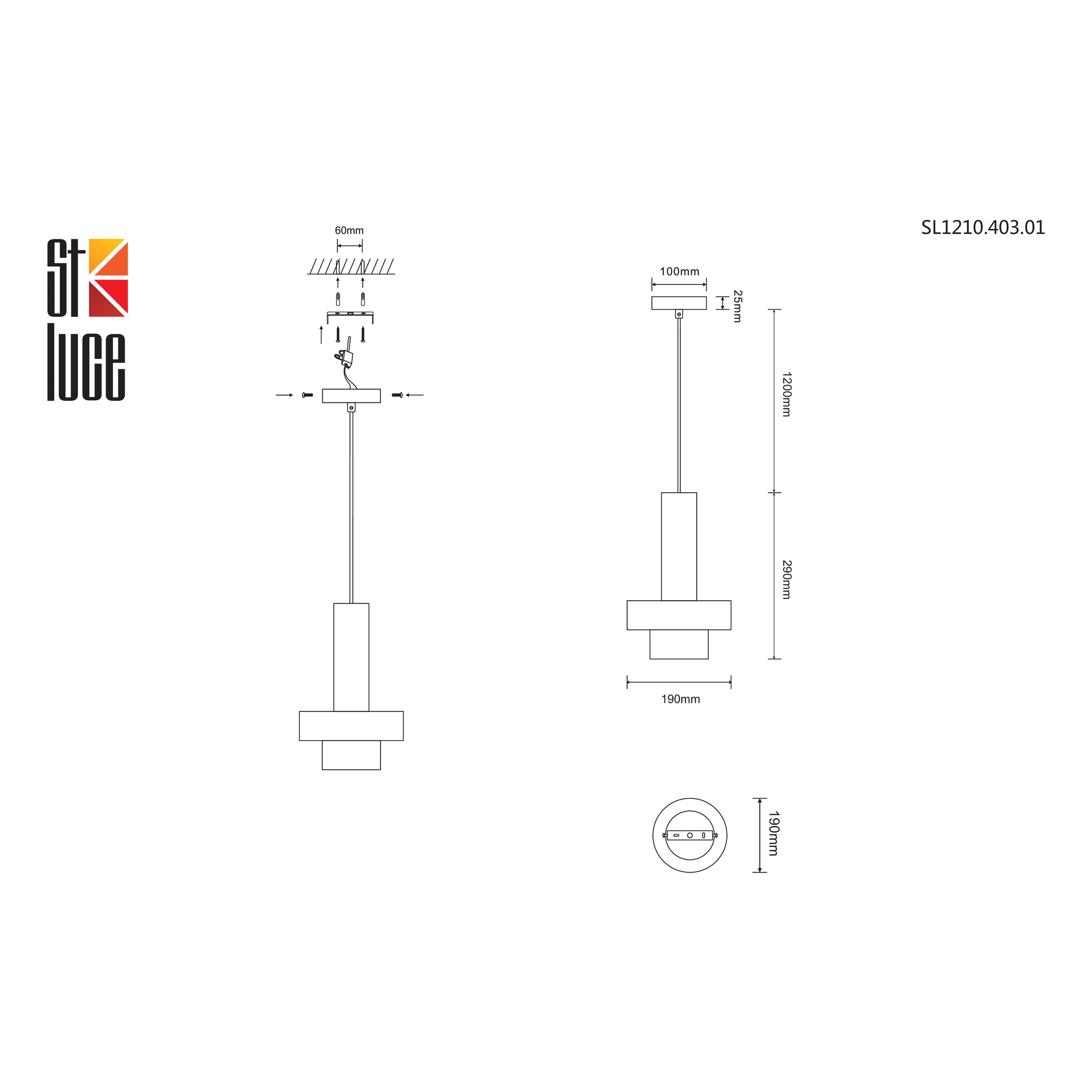 картинка Подвесной светильник ST Luce Pietra SL1210.403.01 от магазина pro-decor.kz