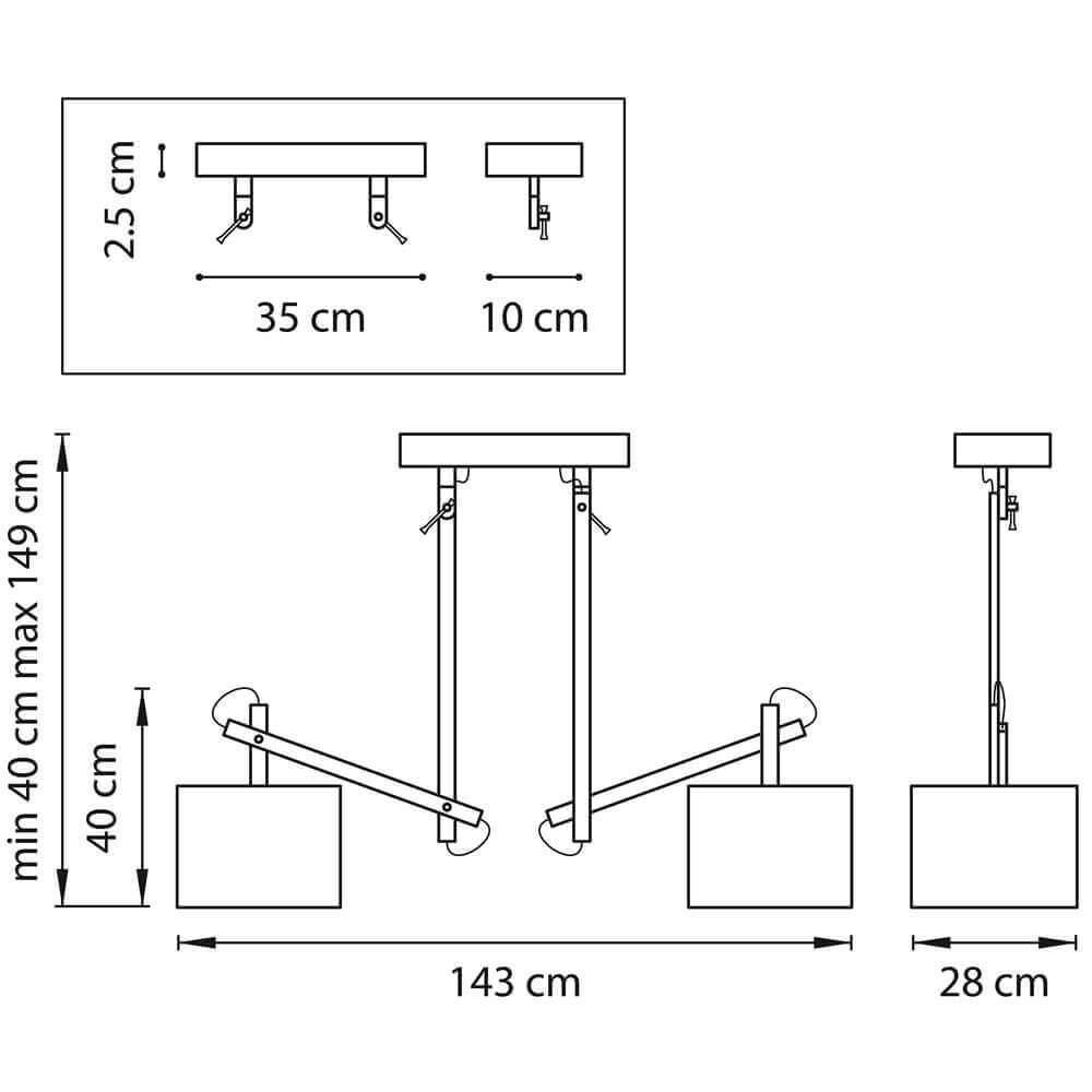 картинка Подвесной светильник Lightstar Meccano 766029 от магазина pro-decor.kz
