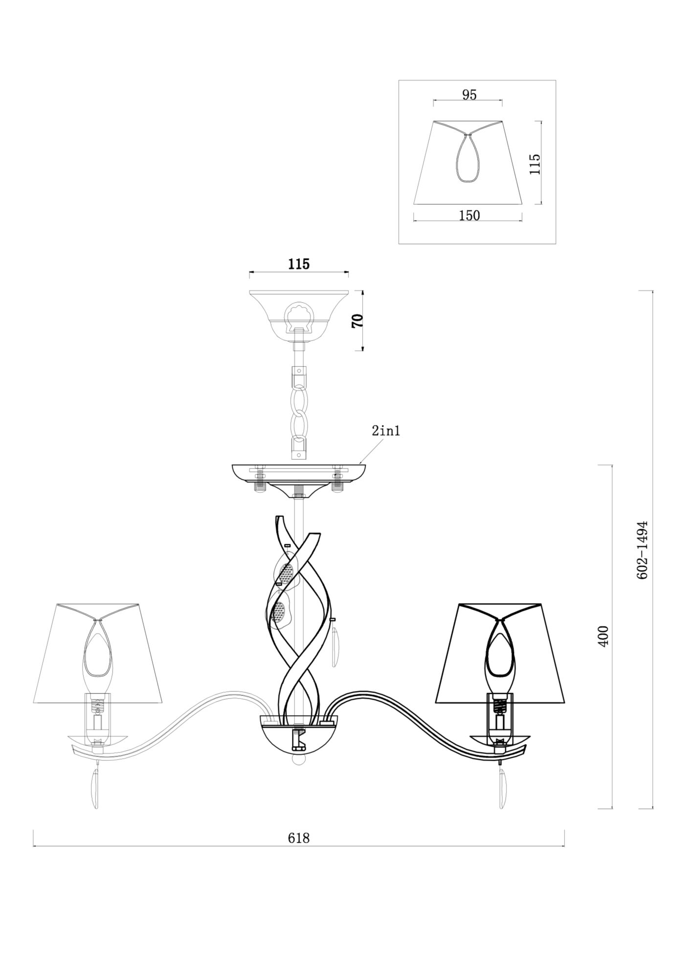 картинка Подвесная люстра Freya Monique FR2001PL-05G от магазина pro-decor.kz