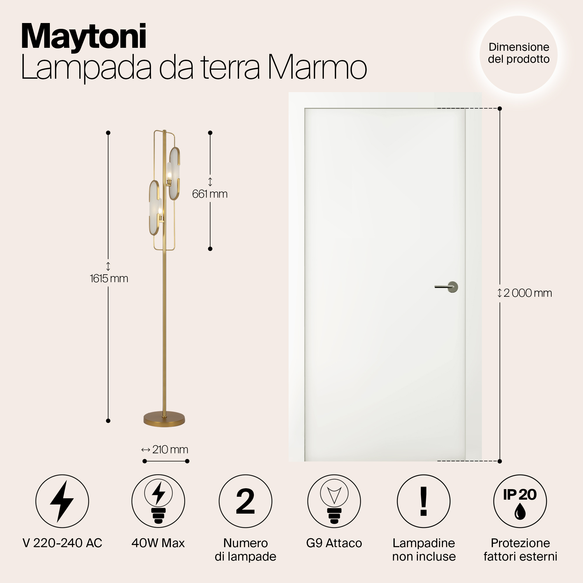картинка Напольный светильник (торшер) Maytoni MOD099FL-02G магазин pro-decor.kz являющийся официальным дистрибьютором в Казахстане картинка Напольный светильник (торшер) Maytoni MOD099FL-02G от магазина pro-decor.kz