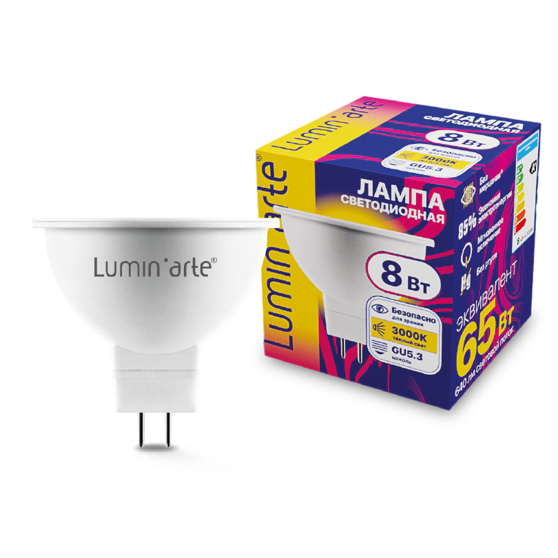 картинка Светодиодная лампа Wolta LSTD-MR16-8W3KGU5.3 магазин pro-decor.kz являющийся официальным дистрибьютором в Казахстане картинка Светодиодная лампа Wolta LSTD-MR16-8W3KGU5.3 от магазина pro-decor.kz